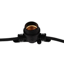 Ghirlanda LED 15 surse de lumina 10M 15xE27 Negru IP65