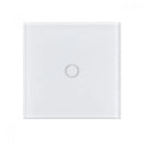 Intrerupator Touch Simplu Sticla Securizata Alb