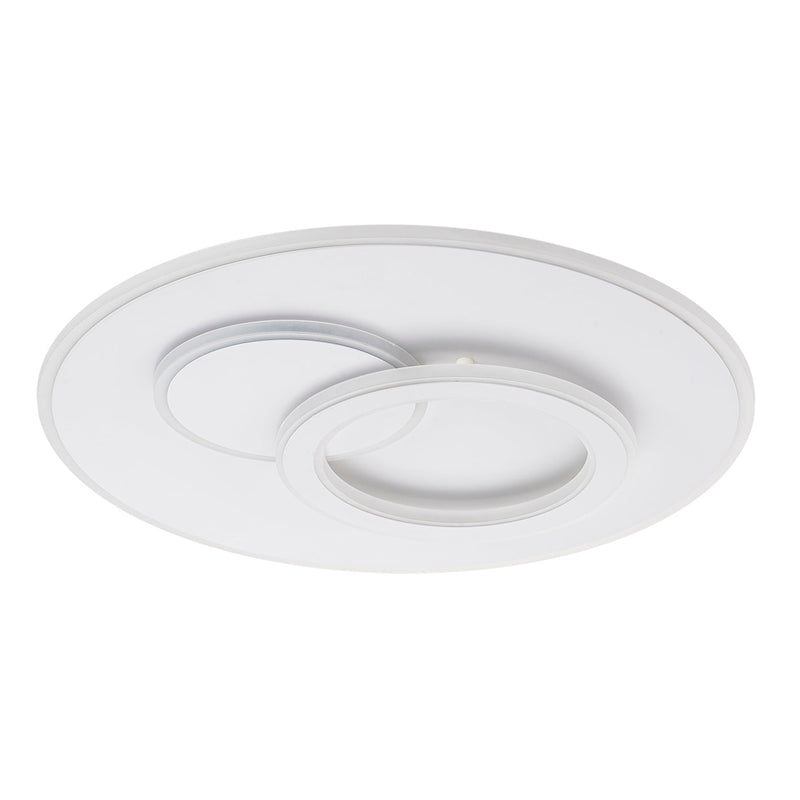 Lustra LED cu telecomanda NOLUX 120W, Rotunda, lumina Rece/Calda/Neutra, Dimabila, Alb