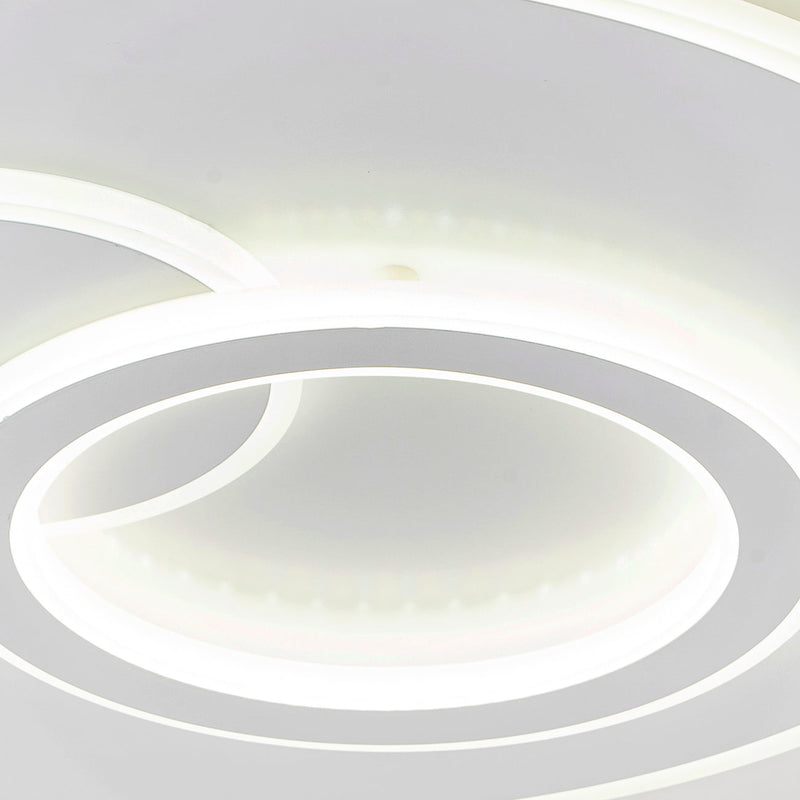Lustra LED cu telecomanda NOLUX 120W, Rotunda, lumina Rece/Calda/Neutra, Dimabila, Alb