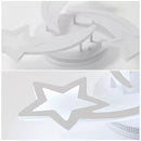 Lustra LED cu telecomanda IPOMOEA 48W, 3 Stele, lumina Rece/Calda/Neutra, Dimabila, Alb