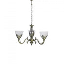 Lustra VINTAGE, tip Pendul cu brate, COTTAGE, Circulara, 3xE27, Sticla si Metal, Bronz