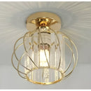 Lustra Cora 1XE27, Auriu, Metal si Cristal