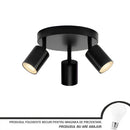 Lustra Joom cu Proiectoare Rotund, 3 X GU10, Negru Lustre Moderne Default Title Alessandro Design