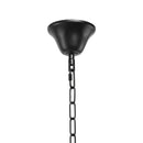 Lustra Indiana, 8*E27, Metal si Franghie, Negru