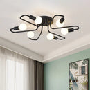 Lustra MODERNIST Hexa 6, 6x E27, Negru, Design Modern