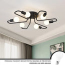 Lustra MODERNIST Hexa 6, 6x E27, Negru, Design Modern Lustre Industrial Default Title Alessandro Design