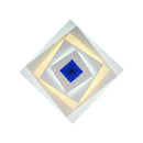 Lustra LED NIVARA RGB 3D 20W, lumina Rece/Calda/Neutra, Alb