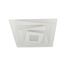 Lustra LED NIVARA RGB 3D 20W, lumina Rece/Calda/Neutra, Alb