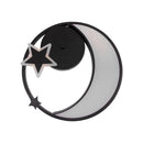 Lustra LED cu telecomanda ALYONA 44W, Luna si Stea, lumina Rece/Calda/Neutra, Dimabila, Negru