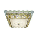 Lustra LED cu cristal ANAIDA RGB 20W, lumina Calda, 3000K, Auriu