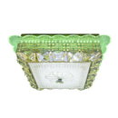 Lustra LED cu cristal ANAIDA RGB 20W, lumina Calda, 3000K, Auriu