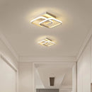 Lustra LED VERTEX Matrix Romburi Suprapuse, Rame Metalice, 11W, 2 Romburi, Lumina Rece/Calda/Neutra, Alb