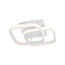 Lustra LED VERTEX Matrix Romburi Suprapuse, Rame Metalice, 11W, 2 Romburi, Lumina Rece/Calda/Neutra, Alb