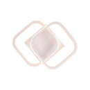 Lustra LED VERTEX Matrix Romburi Suprapuse, Rame Metalice, 11W, 2 Romburi, Lumina Rece/Calda/Neutra, Alb