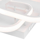 Lustra LED VERTEX Matrix Romburi Suprapuse, Rame Metalice, 11W, 2 Romburi, Lumina Rece/Calda/Neutra, Alb