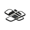 Lustra LED cu telecomanda VECTOR QUAD 52W, lumina Rece/Calda/Neutra, Dimabila, Negru