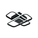 Lustra LED cu telecomanda VECTOR QUAD 52W, lumina Rece/Calda/Neutra, Dimabila, Negru