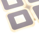 Lustra LED CORTONA 44W, 4 Patrate, lumina Rece/Calda/Neutra, Alb