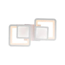 Lustra LED cu telecomanda BALANS 44W, 2 Patrate, lumina Rece/Calda/Neutra, Dimabila, Alb Lustre LED cu Telecomanda Default Title Alessandro Design