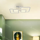 Lustra LED cu telecomanda BALANS 44W, 2 Patrate, lumina Rece/Calda/Neutra, Dimabila, Alb