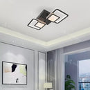 Lustra LED cu telecomanda BALANS 44W, 2 Patrate, lumina Rece/Calda/Neutra, Dimabila, Negru Lustre LED cu Telecomanda Default Title Alessandro Design