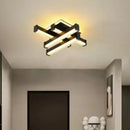 Lustra LED CADE 34W, 4 Elemente,  Liniara, lumina Rece/Calda/Neutra, Negru