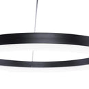 Lustra LED suspendata cu telecomanda ANINA 33W, 1 Cerc, lumina Rece/Calda/Neutra, Dimabila, Negru, Inaltime Reglabila