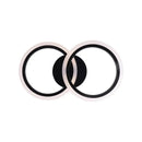 Lustra LED cu telecomanda BETTY 28W, 2 Cercuri, lumina Rece/Calda/Neutra, Dimabila, Negru