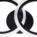 Lustra LED cu telecomanda BETTY 28W, 2 Cercuri, lumina Rece/Calda/Neutra, Dimabila, Negru