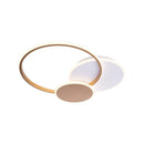 Lustra LED cu telecomanda KILLIAN 46W, 3 Cercuri, lumina Rece/Calda/Neutra 3000K/4000K/6000K, Dimabila, Auriu Alb