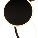 Lustra LED cu telecomanda KILLIAN 71W, 3 Cercuri, lumina Rece/Calda/Neutra, Dimabila, Negru Alb