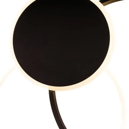 Lustra LED cu telecomanda KILLIAN 46W, 3 Cercuri, lumina Rece/Calda/Neutra, Dimabila, Negru Lustre LED cu Telecomanda Default Title Alessandro Design