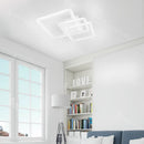 Lustra LED cu telecomanda FARYDA 120W, 3 Patrate, lumina Rece/Calda/Neutra, Dimabila, Alb