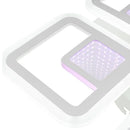 Lustra LED cu telecomanda CHAI 3D 104W, 4 Patrate, lumina Rece/Calda/Neutra, Dimabila, Alb
