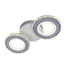 Lustra LED cu telecomanda si cristal NOVA ROTONDA 34W, 2 Cercuri, lumina Rece/Calda/Neutra, Alb