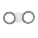 Lustra LED cu telecomanda si cristal NOVA ROTONDA 34W, 2 Cercuri, lumina Rece/Calda/Neutra, Alb