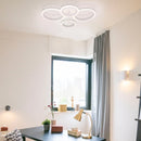 Lustra LED cu telecomanda  BETTY 44W, 4 Cercuri, lumina Rece/Calda/Neutra, Dimabila, Alb