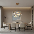 Lustra LED suspendata cu telecomanda CHRISTINE, 41W, 2 Cercuri, lumina Rece/Calda/Neutra, Dimabila, Auriu Lucios, Inaltime Reglabila Lustre LED cu Telecomanda Default Title Alessandro Design