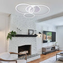 Lustra LED cu telecomanda LUCY 69W, 4 Cercuri, lumina Rece/Calda/Neutra, Dimabila, Alb Lustre LED cu Telecomanda Default Title Alessandro Design