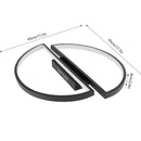 Lustra LED cu telecomanda VECTOR ARCUS 52W, 2 Elemente, lumina Rece/Calda/Neutra, Dimabila, Negru