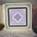 Lustra LED DOLIA, 101W, 50x50cm, lumina Rece/Calda/Neutra, Alb