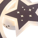 Lustra LED ELLY 36W, Luna si Stea, lumina Rece/Calda/Neutra, Maro Lustra LED Default Title Alessandro Design