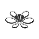 Lustra LED cu telecomanda ELON 120W, Ondulata, lumina Rece/Calda/Neutra, Dimabila, Negru