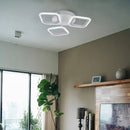 Lustra LED ERIKA 20W, 3 Patrate, lumina Neutra, Alb