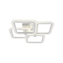 Lustra LED cu telecomanda FAIDA 120W, 4 Elemente, lumina Rece/Calda/Neutra, Dimabila, Alb