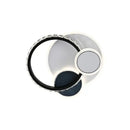 Lustra LED cu cristal GELLA 48W, Rotunda, lumina Rece/Calda/Neutra, Alb Negru Lustra LED Default Title Alessandro Design