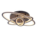 Lustra LED cu telecomanda TIANA 83W, 3 Elipse, lumina Rece/Calda/Neutra, Dimabila, Negru