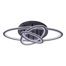 Lustra LED cu telecomanda TIANA 78W, 3 Elipse, lumina Rece/Calda/Neutra, Dimabila, Negru