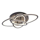 Lustra LED cu telecomanda TIANA 78W, 3 Elipse, lumina Rece/Calda/Neutra, Dimabila, Negru